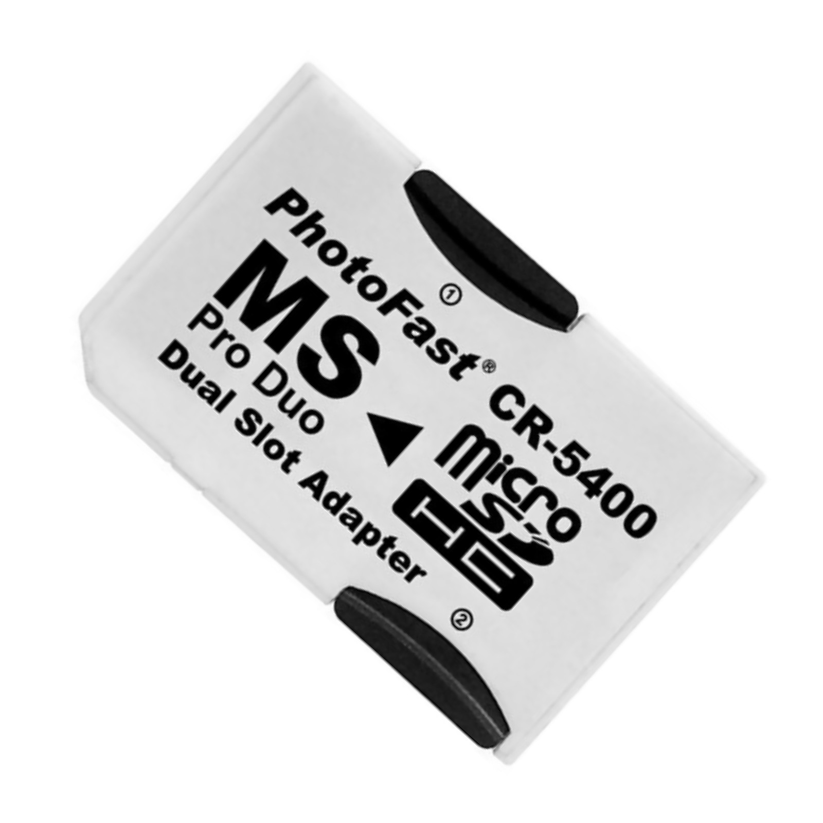2 MicroSDHC/TF Cards To Memory Stick MS Pro Duo Card Dual Slot Adapter Converter