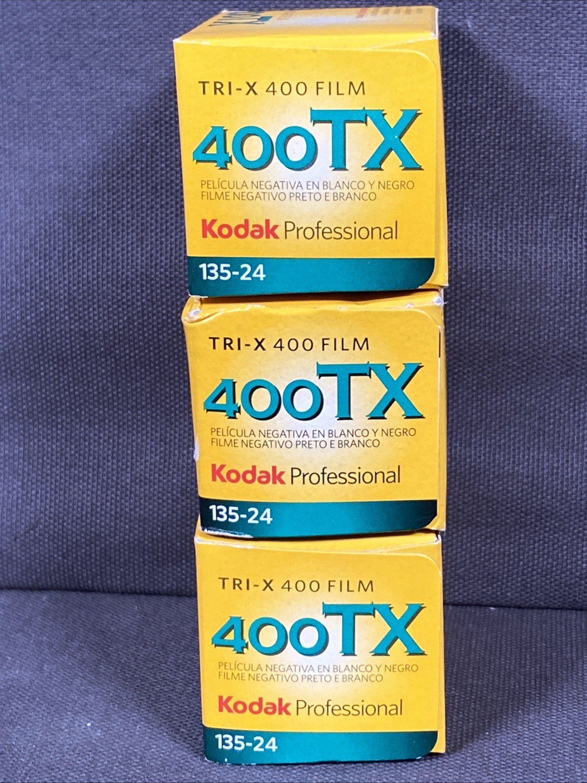 Lot of 3 Kodak Professional 400TX Black & White Negative Film (24 exp) EXP 10/10
