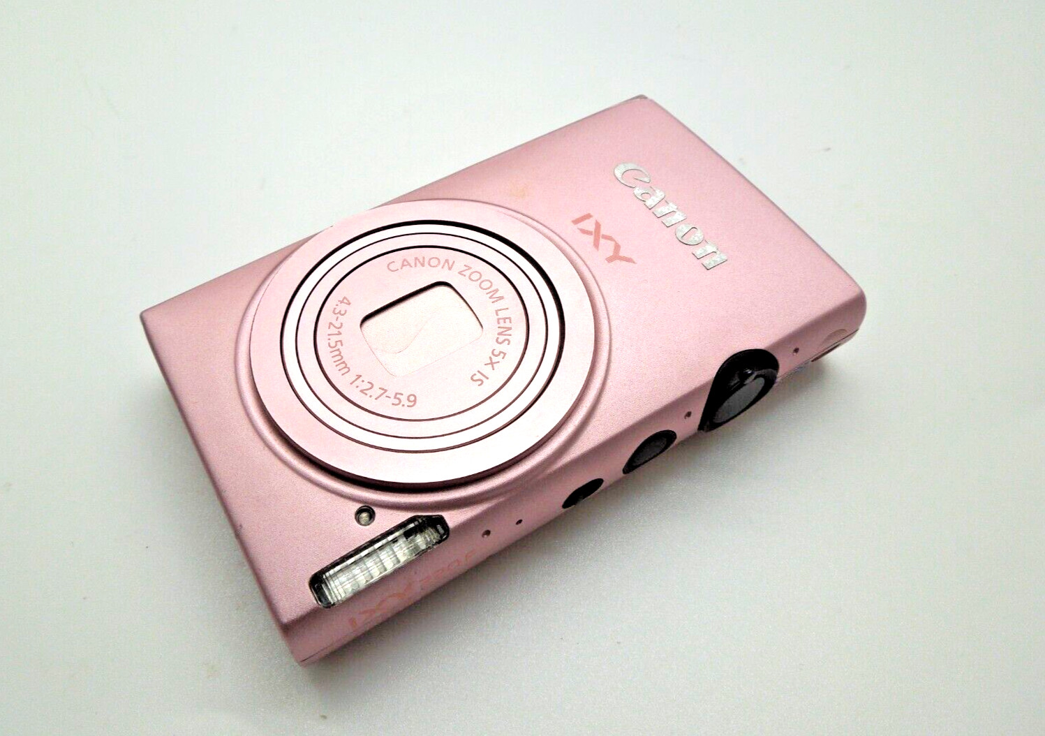 【MINT】Canon IXY 220F PowerShot Digital Camera Pink 16.1MP 5x Zoom w/Battery