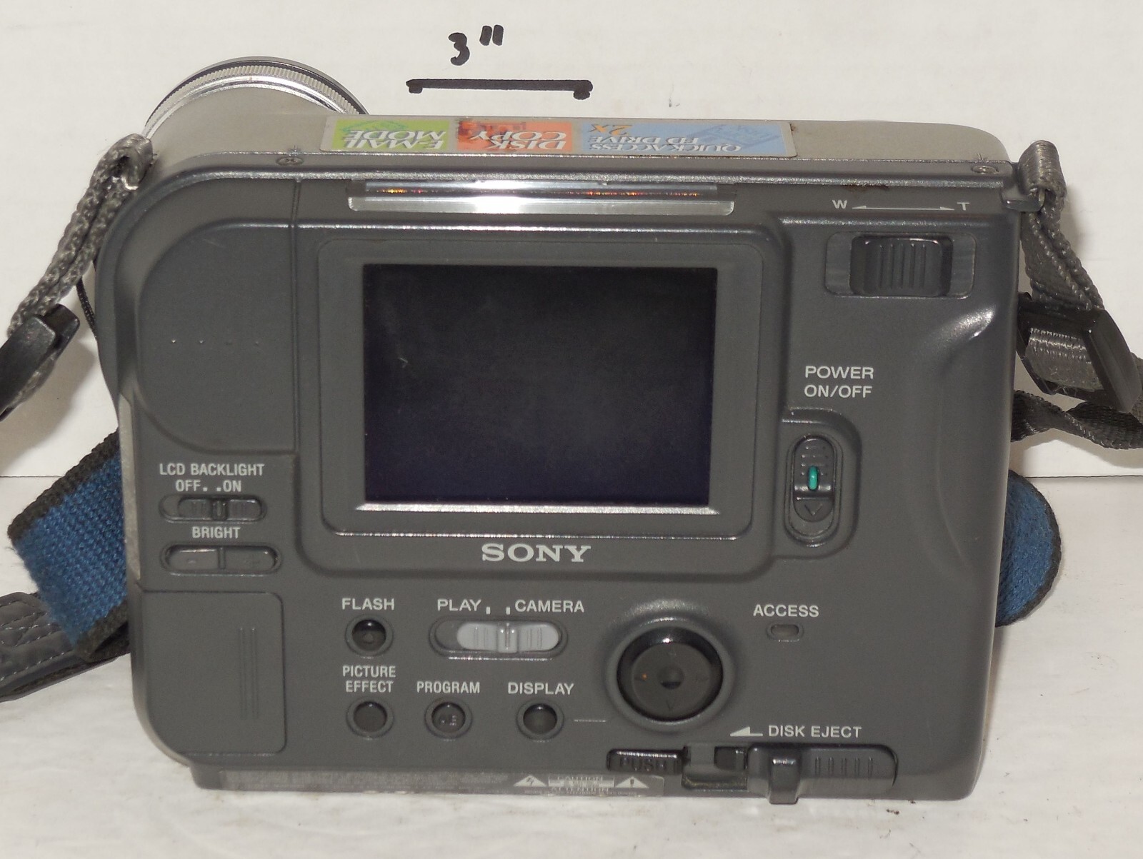 Sony Mavica MVC-FD71 0.4MP Digital Camera – Metallic gray Tested Works