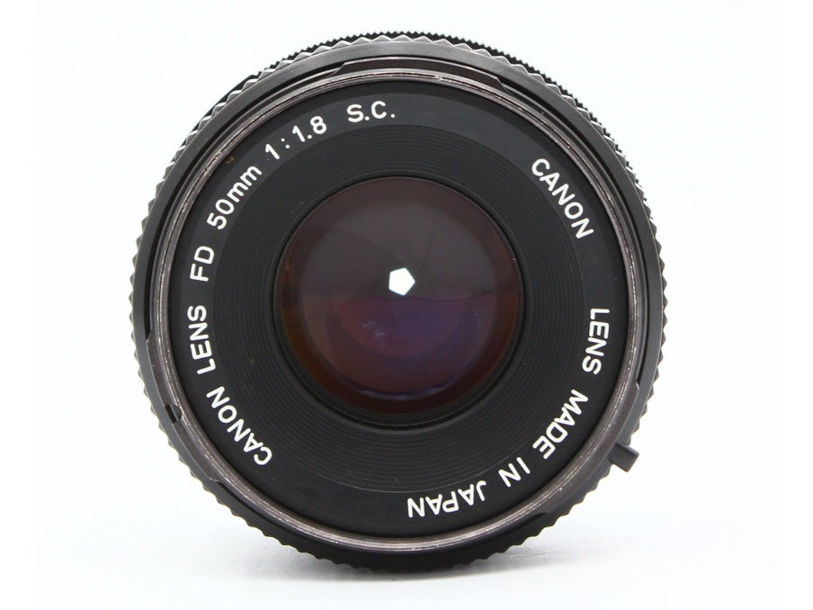 【Exc+3】Canon AE-1 35mm SLR Film Camera Silver FD 50mm F1.8 s.c. Lens from Japan