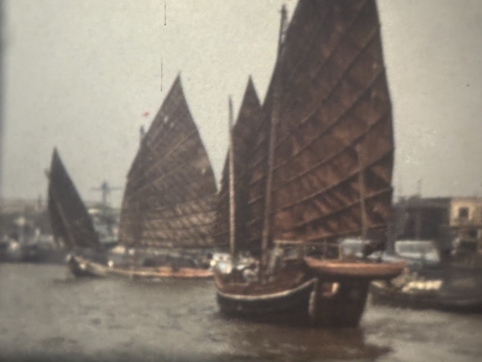 China Shanghai Harbor Ships Boats Super 8mm Film Home Movie Reel