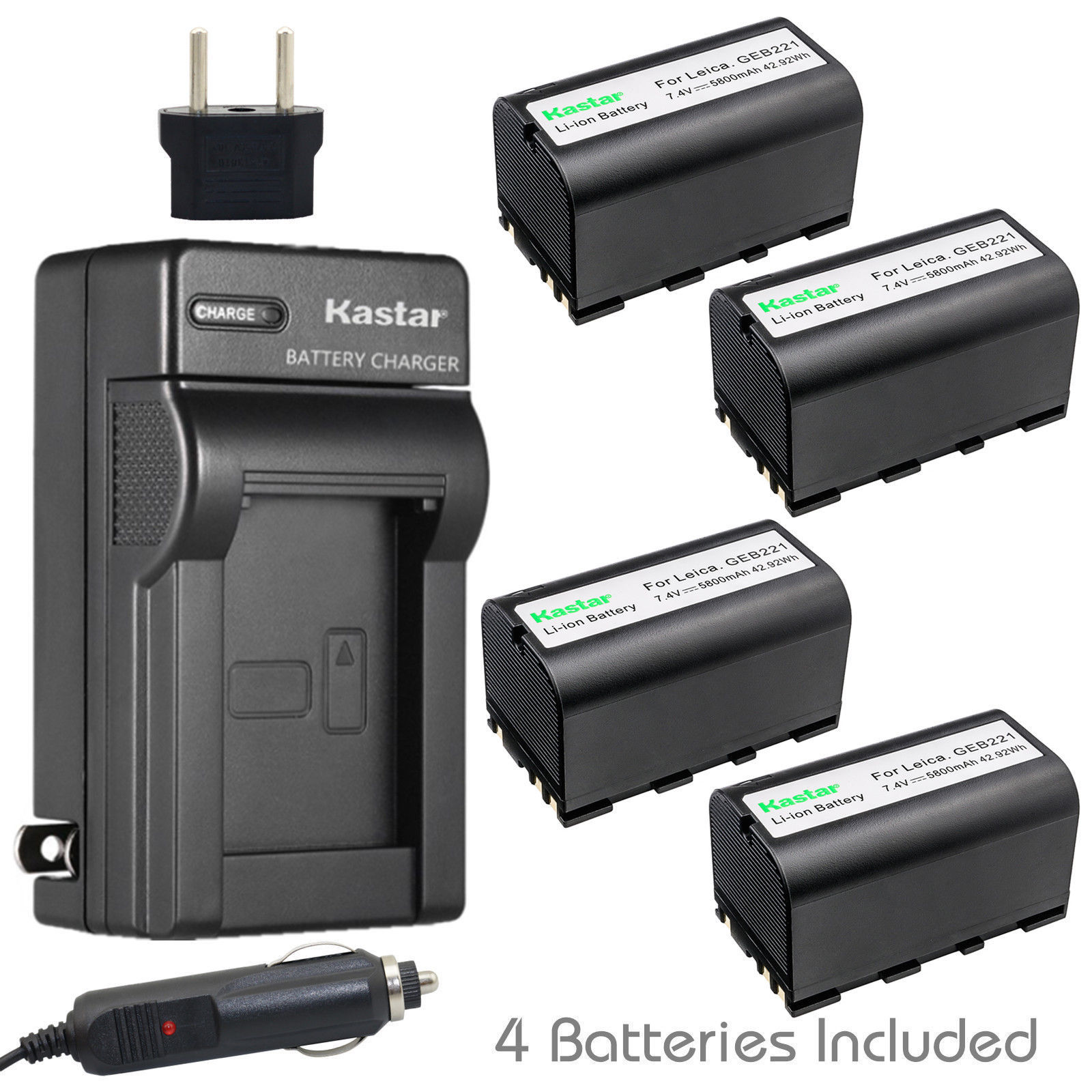 GEB221 Battery or AC Charger for Leica GEB171 GEB211 GEB212 GEB241 GEB242 GEB371