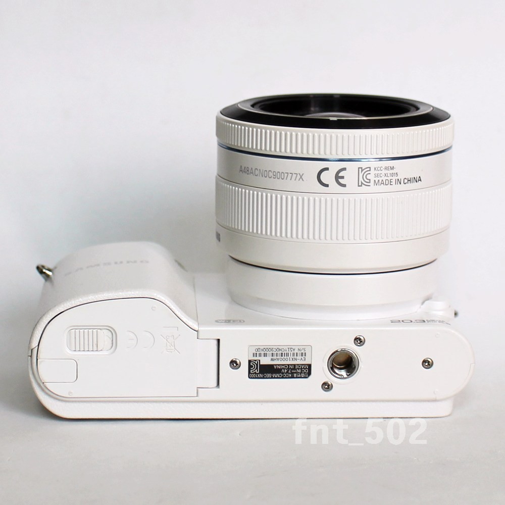 Samsung NX1000 20.3MP Digital Camera w/ NX 20-50mm Lens, White [00K0D]