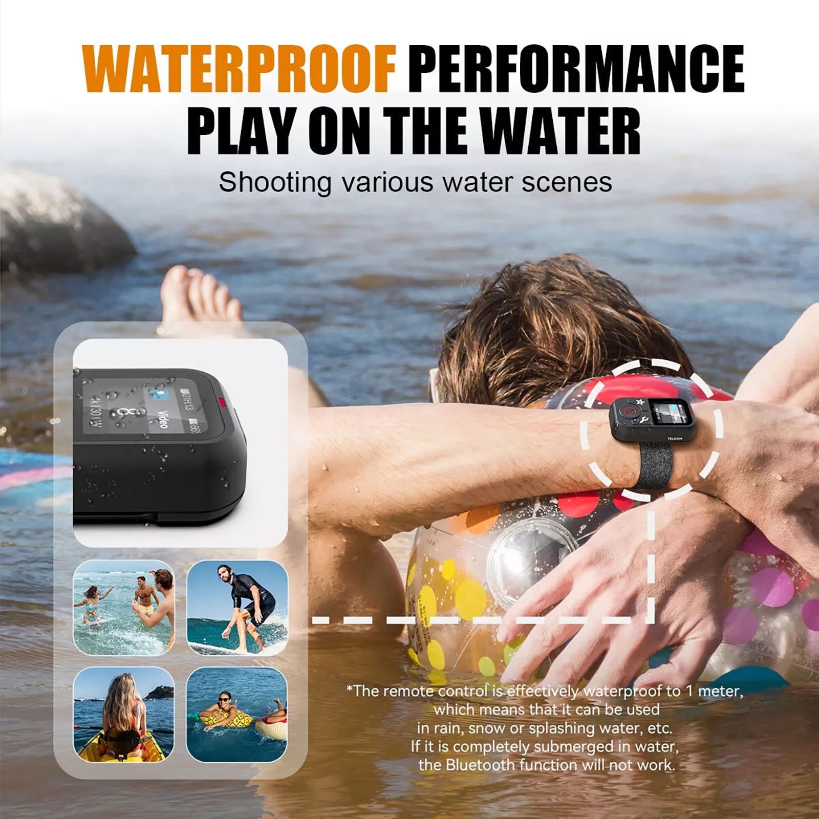 Bluetooth Remote Control For GoPro Hero 13/12/11/10/9 Sport Camera Accessories