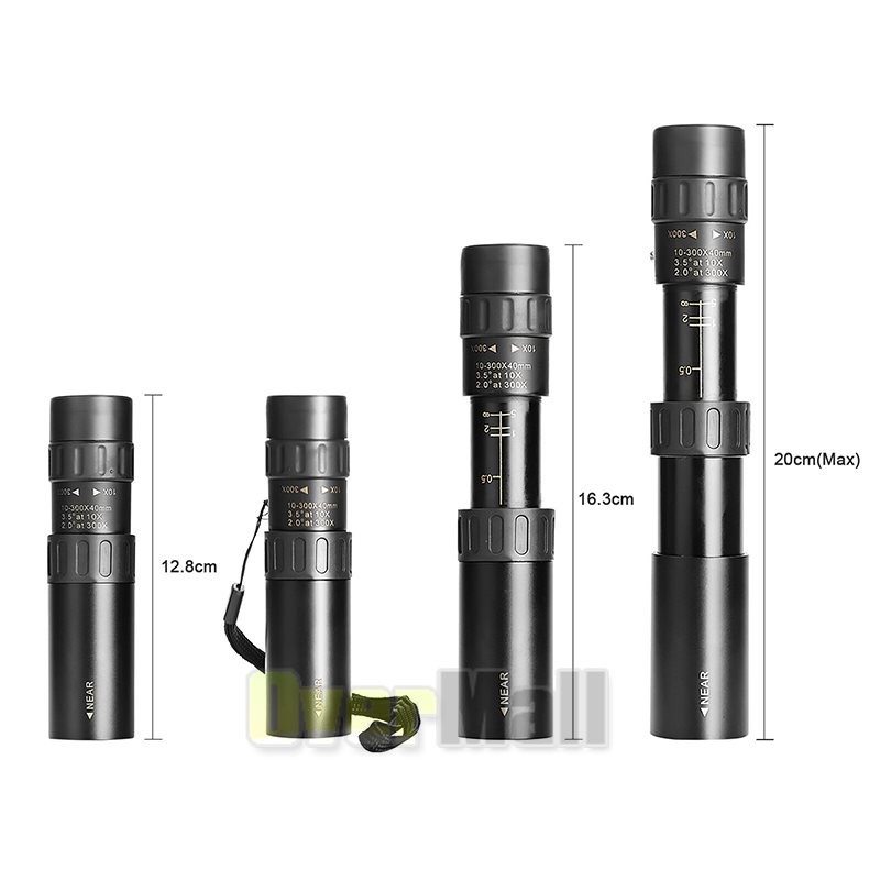 Super Zoom 10-300X Portable HD Day Night Vision Monocular Telescope Binoculars