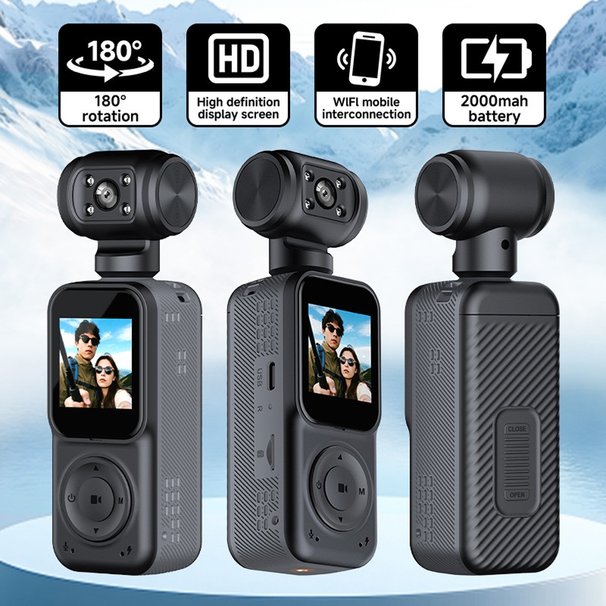 4K/2K HD WiFi Pocket Action Mini Body Camera Audio & Video Recording Sports Cam