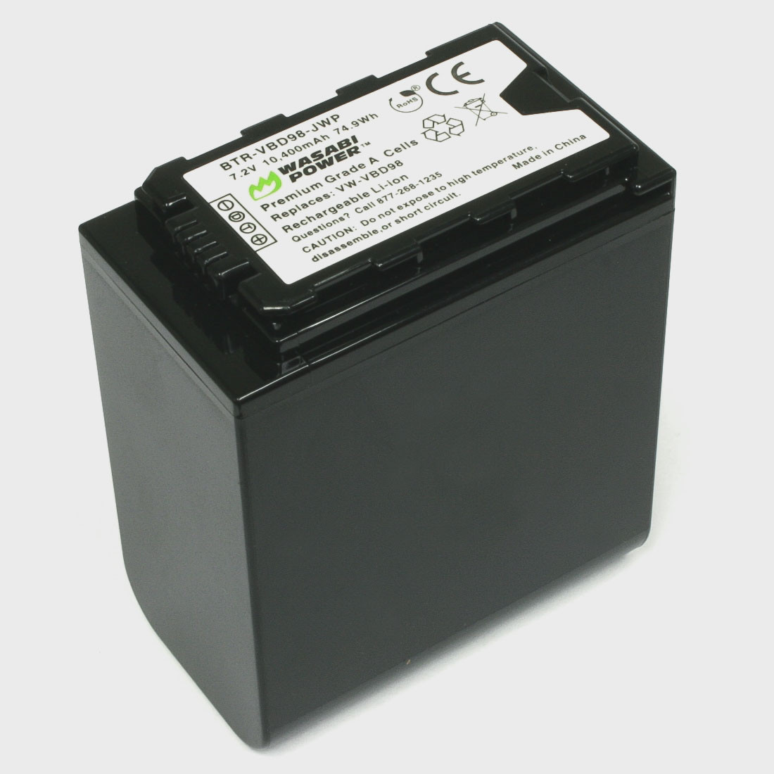 Wasabi Power Battery for Panasonic VW-VBD98, VW-VBD78, AG-VBR89G (10400mAh)
