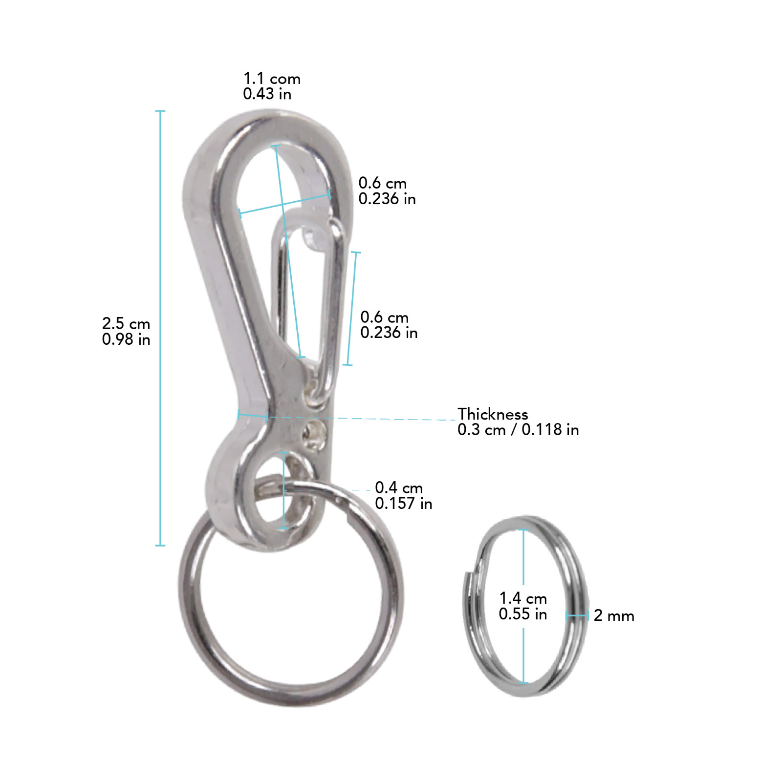 Silver Camera Quick Release for Camera with Round Strap Lugs for Camera Straps