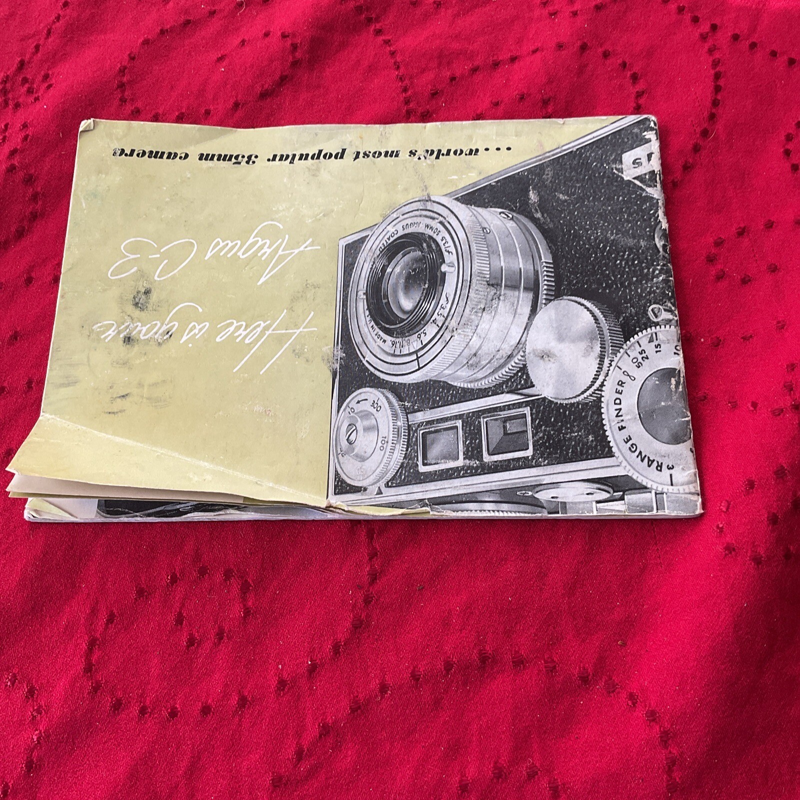 Argus C-3 35mm Camera Owner’s User Instruction Manual