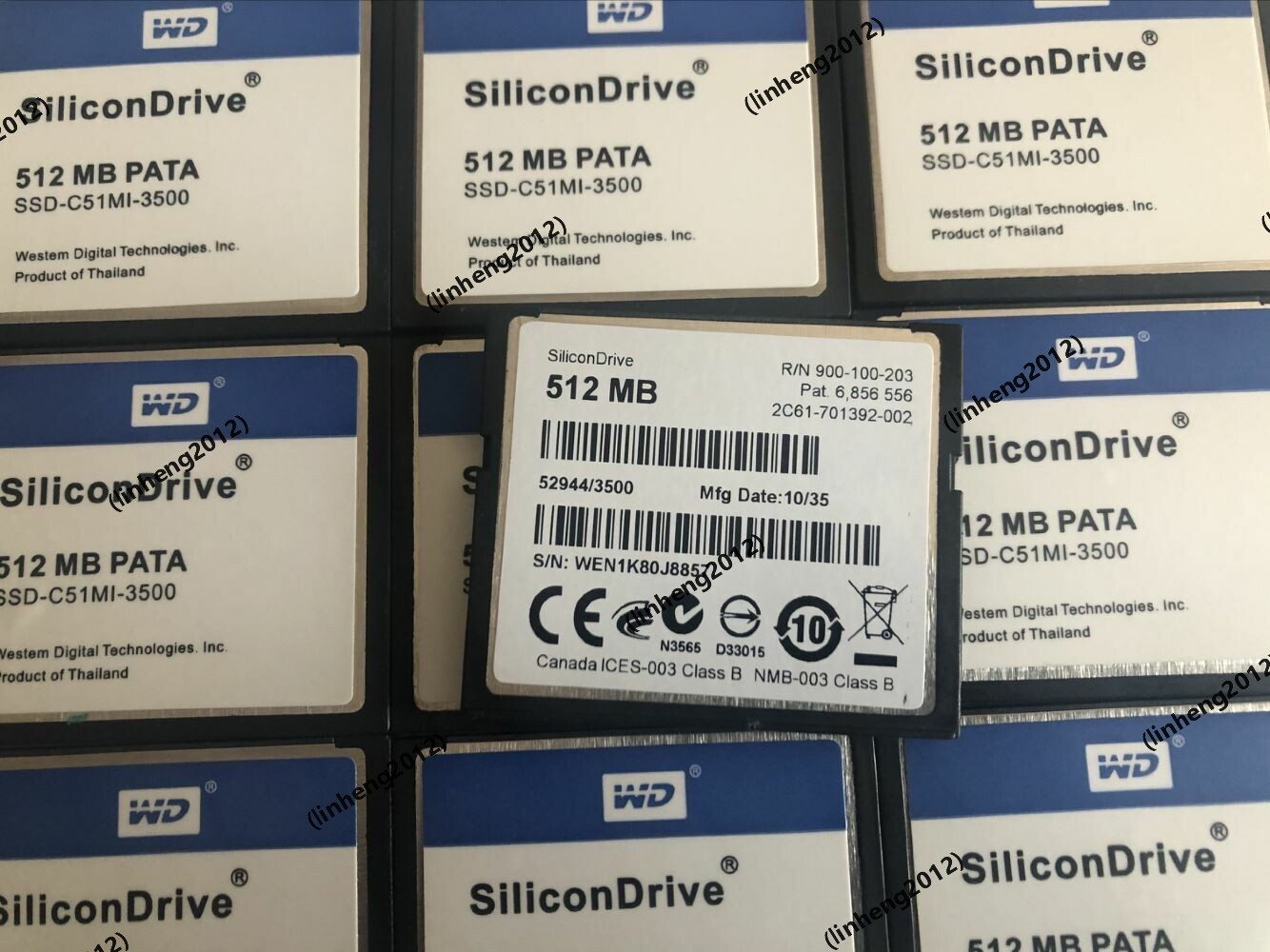 10PCS SiliconDrive WD PATA 512MB COMPACT FLASH CF CARD 512 MB SSD-C51MI-3500