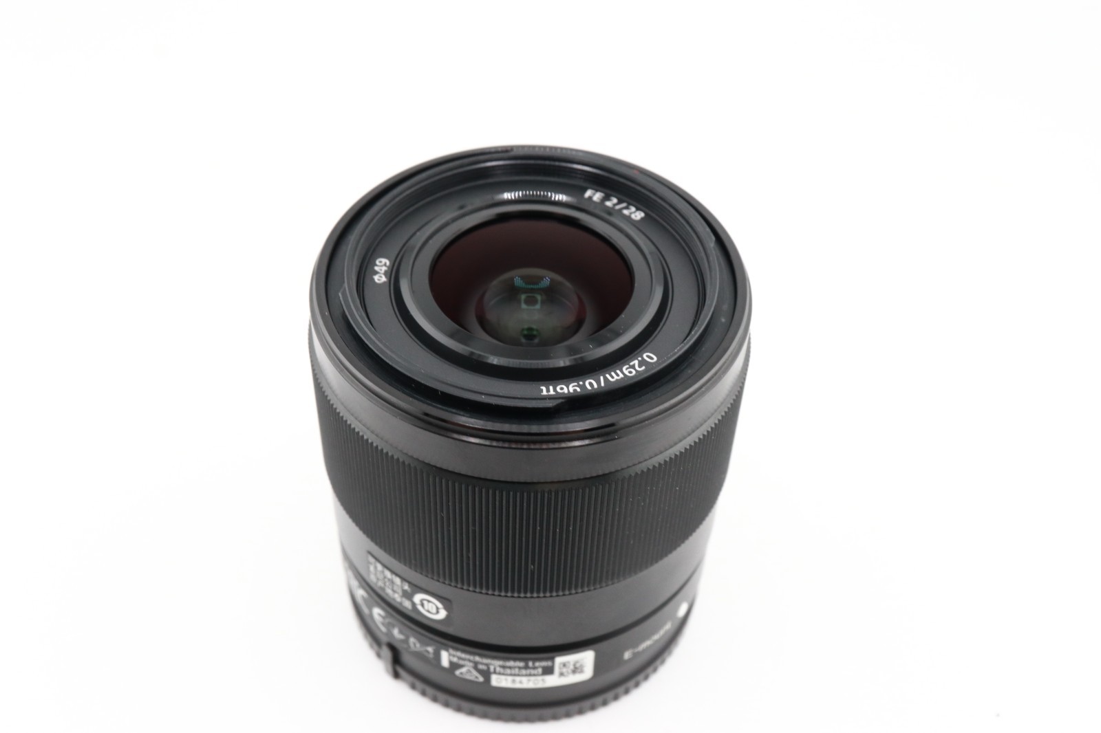 Sony FE 28mm f2 Lens E Mount SEL28F20 Excellent 0184705