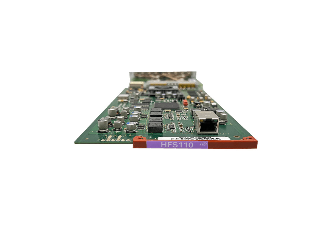 AXON HFS110 3G HD SD frame synchronizer with optional audio shuffler BHX17b back