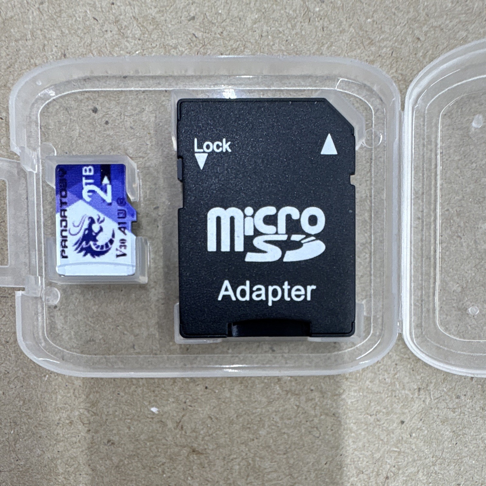PandaTown 2TB microSDXC V30 A1 U3 UHS-I U3 Memory Card w/ SD Adapter