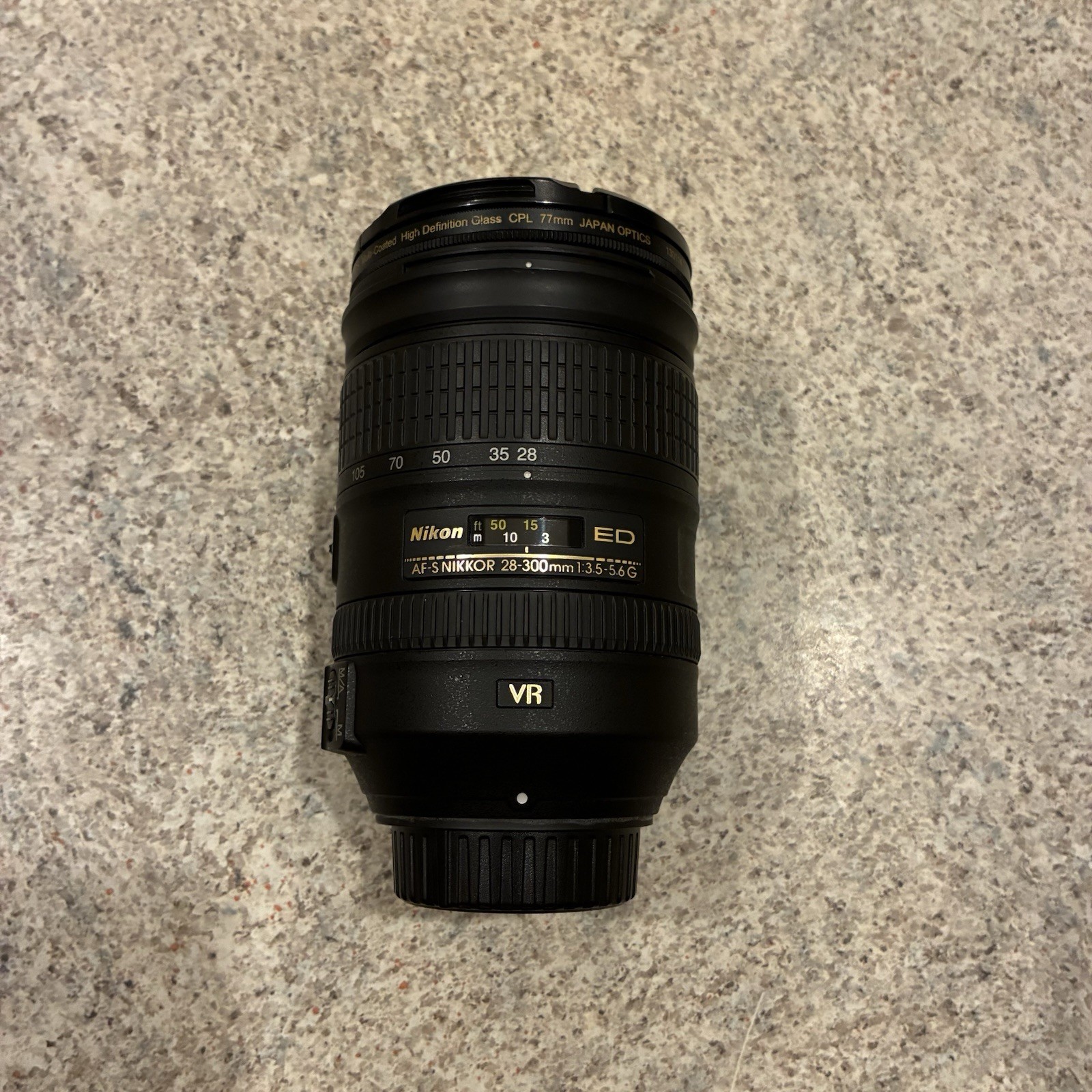 Nikon AF-S Nikkor 28-300mm f/3.5-5.6G ED VR Lens FX Full Frame w/ Caps Tested
