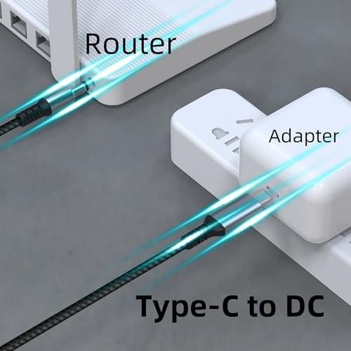 Starlink Mini USB C to DC, 20V USB Type C Male Input to DC 5.5×2.1mm 3.3FT