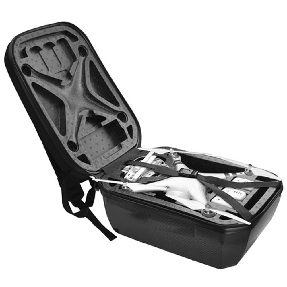 Xit Hardshell Drone Backpack Case for DJI Phantom 3 / 4 – Carbon Fiber Design