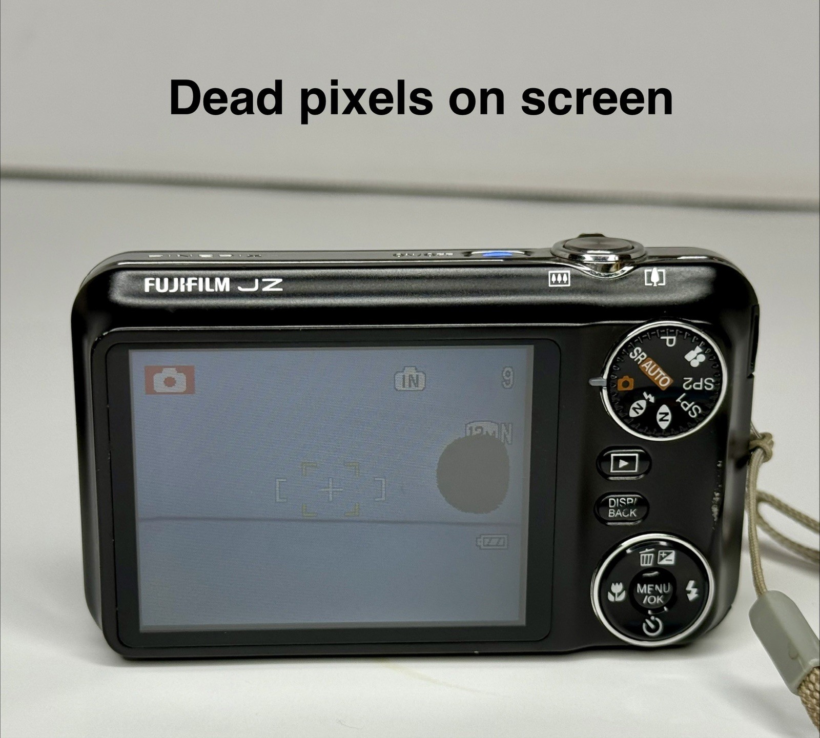 Fujifilm FinePix JZ300 12MP Digital Camera Black 10x Zoom Works W/ Screen Issue!