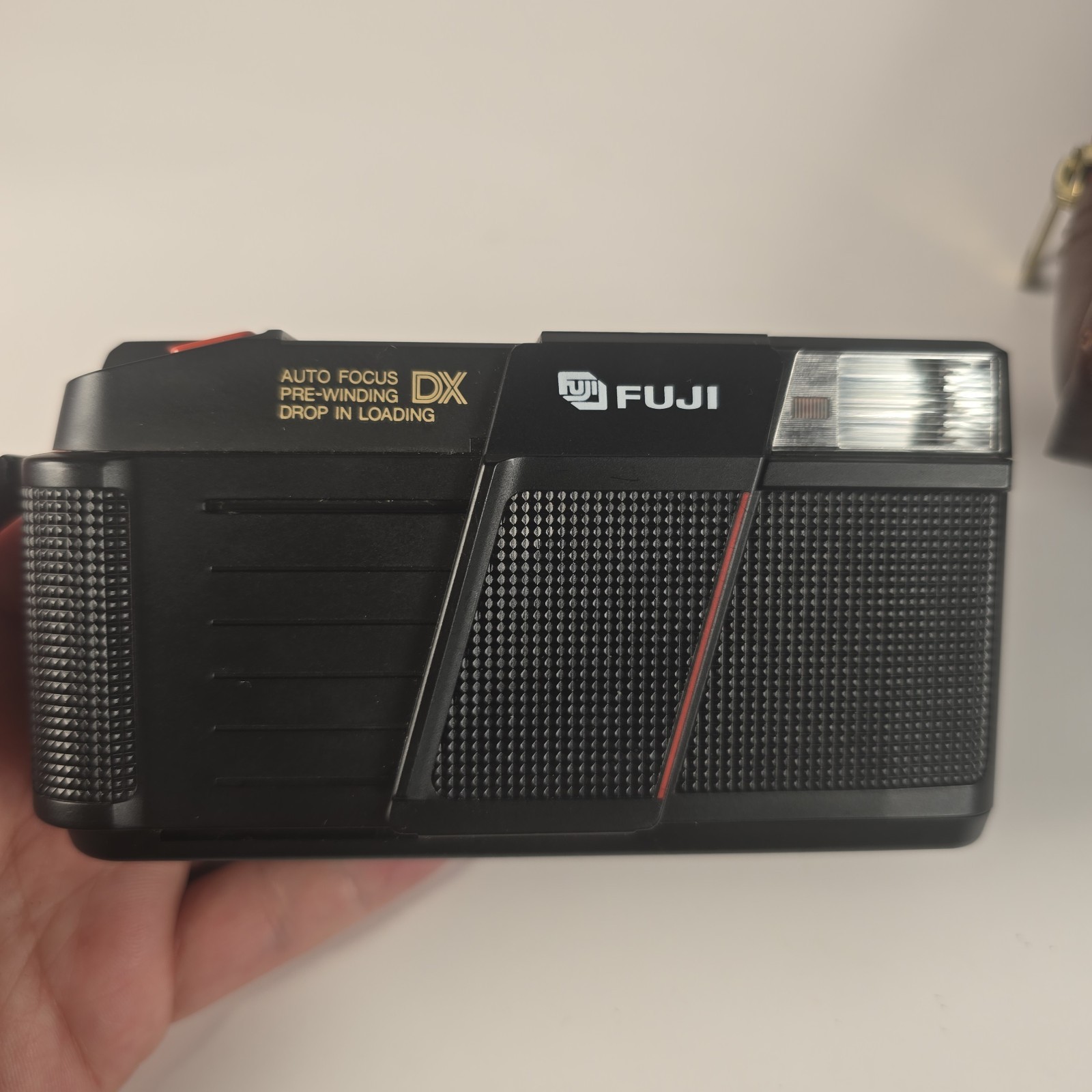 Fuji DL-200 35mm Film Camera Bundle – Fujinon 2.8 Lens – Flash Works – Case/Manu