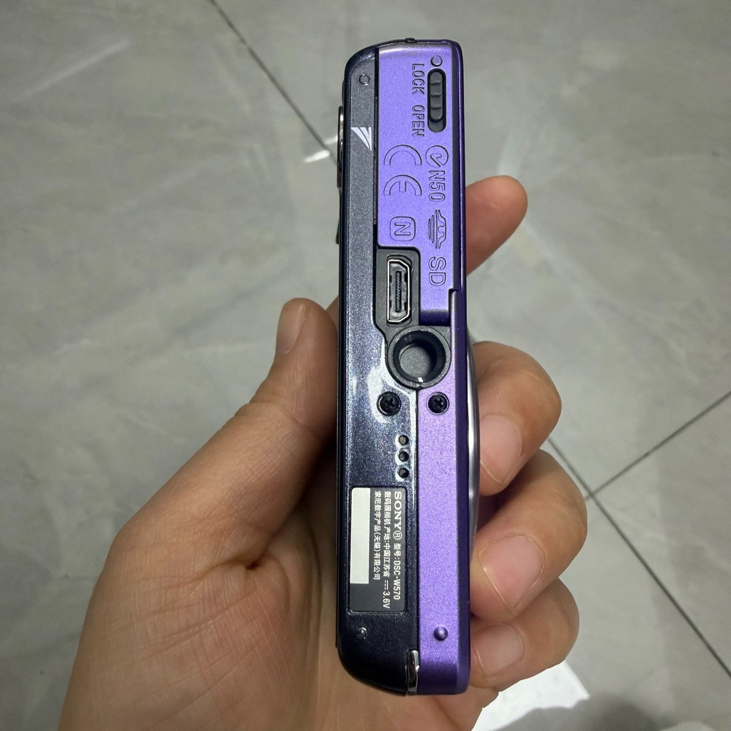 Sony Cyber-shot DSC-W570 Digital Camera 16.1 MP 6x Digital Zoom Purple 85% new