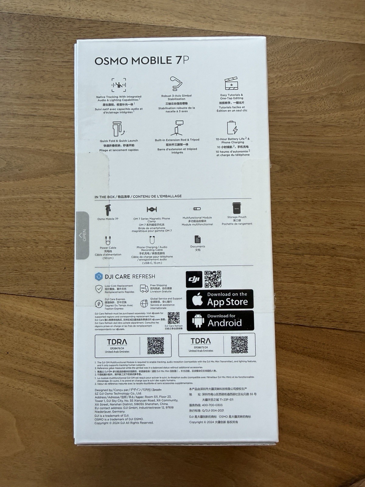DJI Osmo Mobile 7P Smartphone Gimbal Stabilizer- Brand New