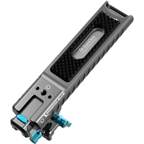 New Kondor Blue Pro-Blade SSD Handle for SanDisk USB-C Recording – Grey Color