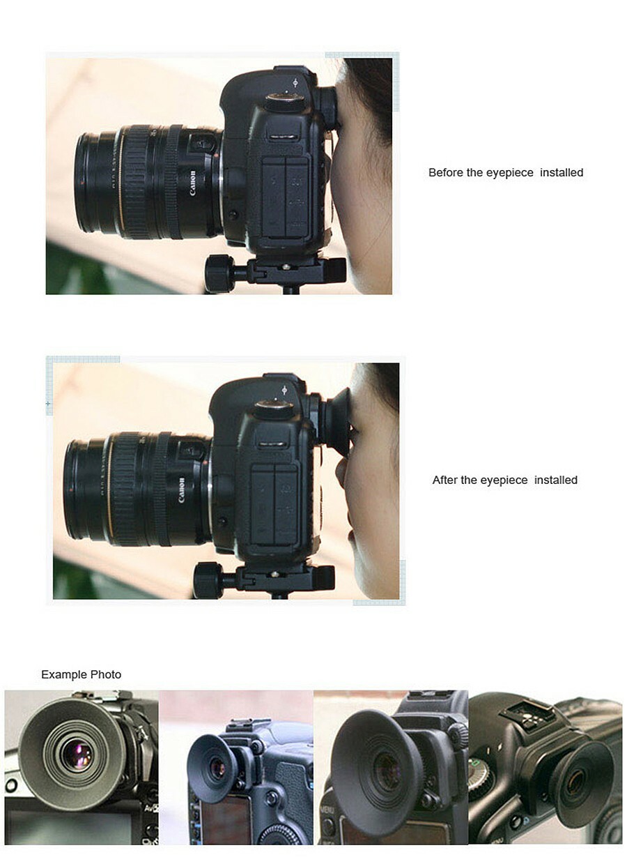 SMDV 1.35x Magnifying Eyepiece Eyecup E-03 for Canon EOS 1D 1DX 5D MARK III 7D