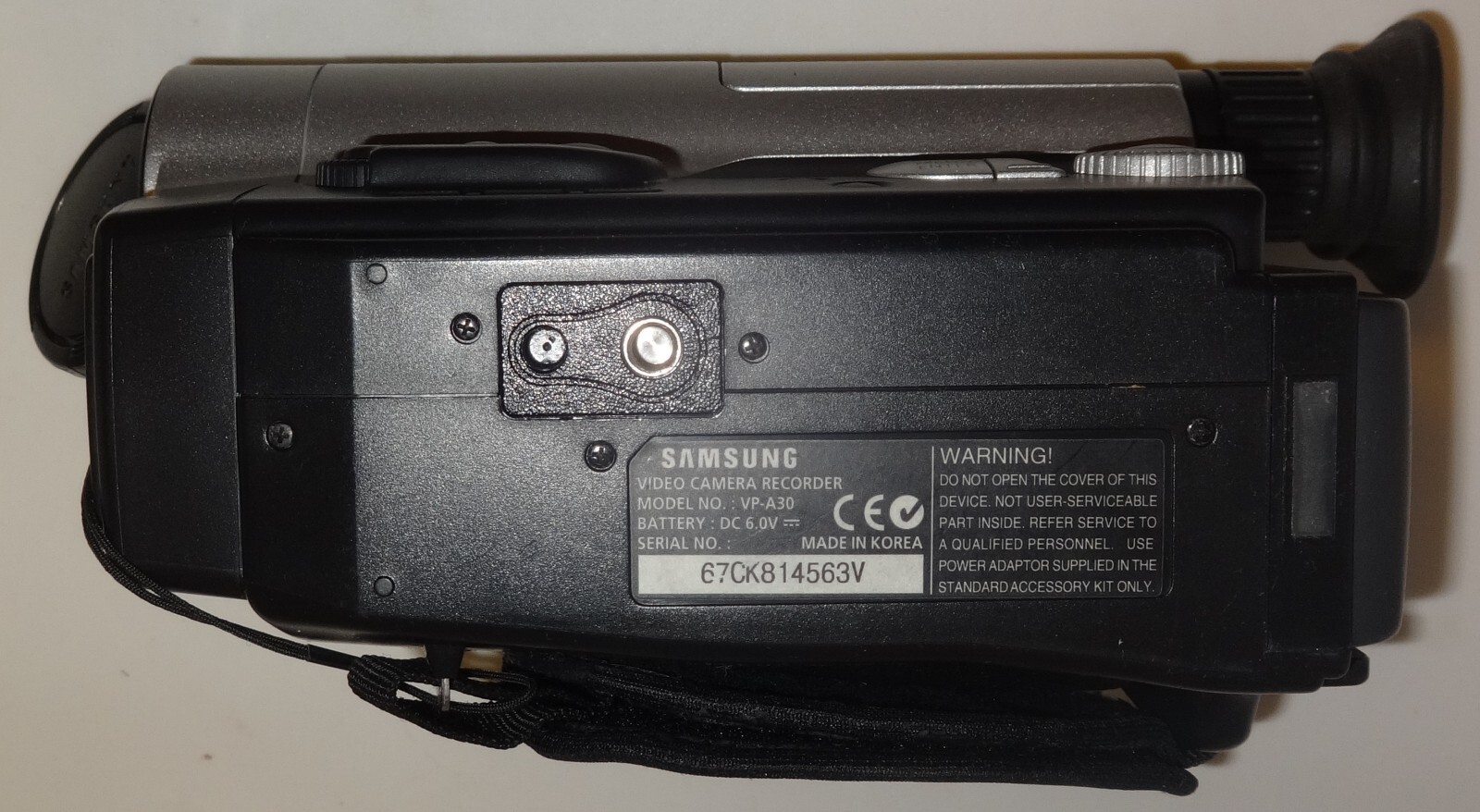 👌 Samsung VP-A30 Video8 Camcorder Vintage Video Camera Fully Working + Charger