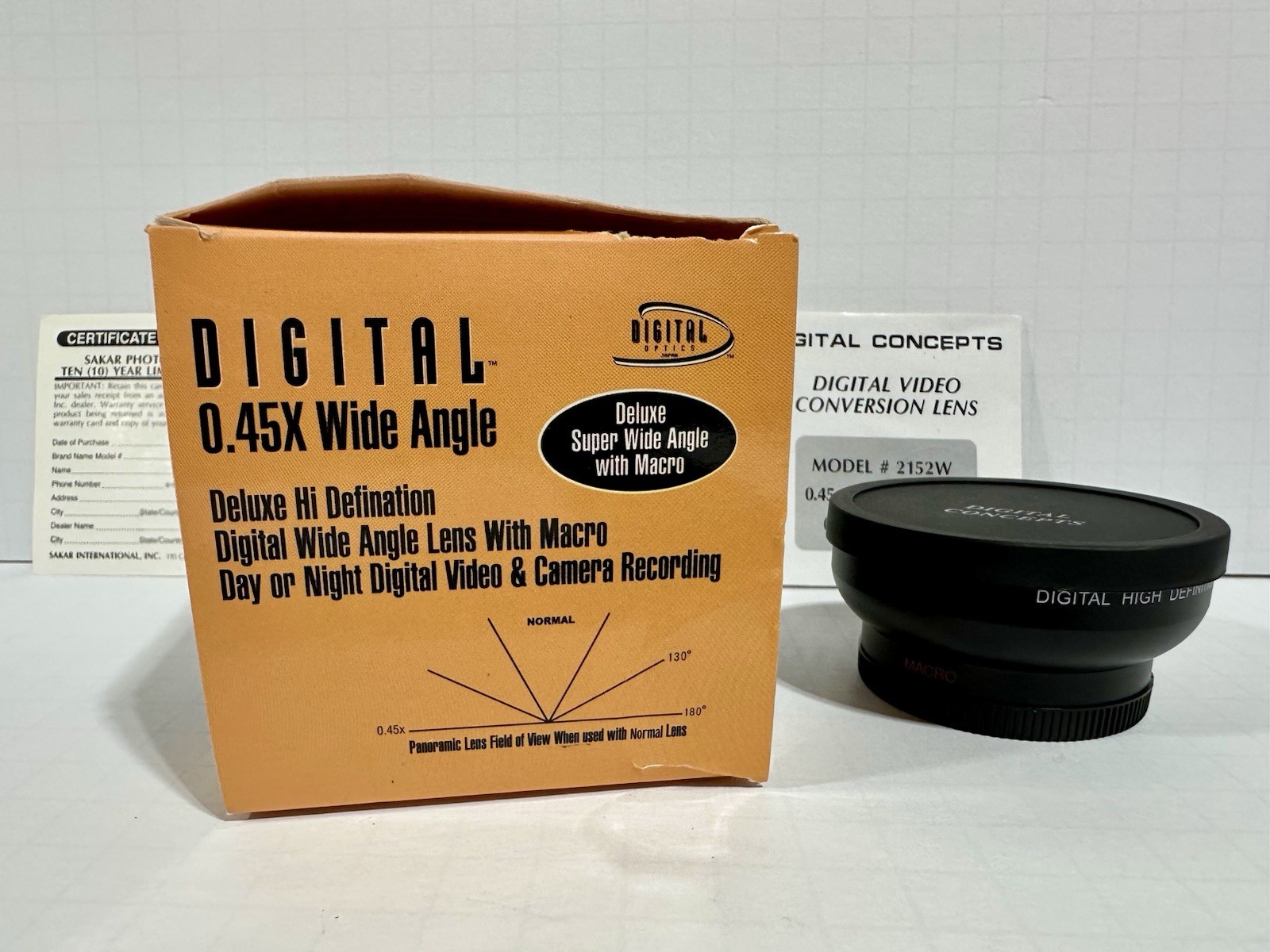 Digital Optics Professional Wide Lens Digital .45x High Speed Auto Focus