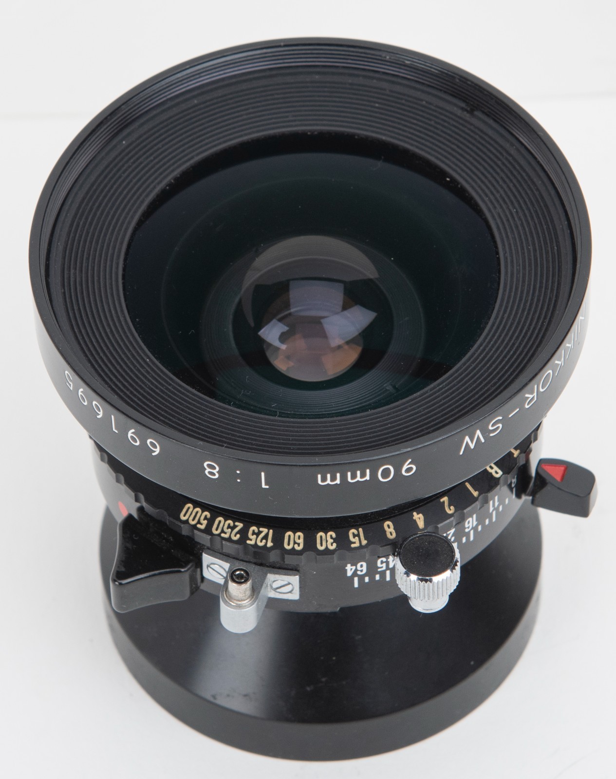 Nikkor-SW 90mm F/8 Nikon Wide Angle Lens Large Format Lens Copal 0 Shutter Used