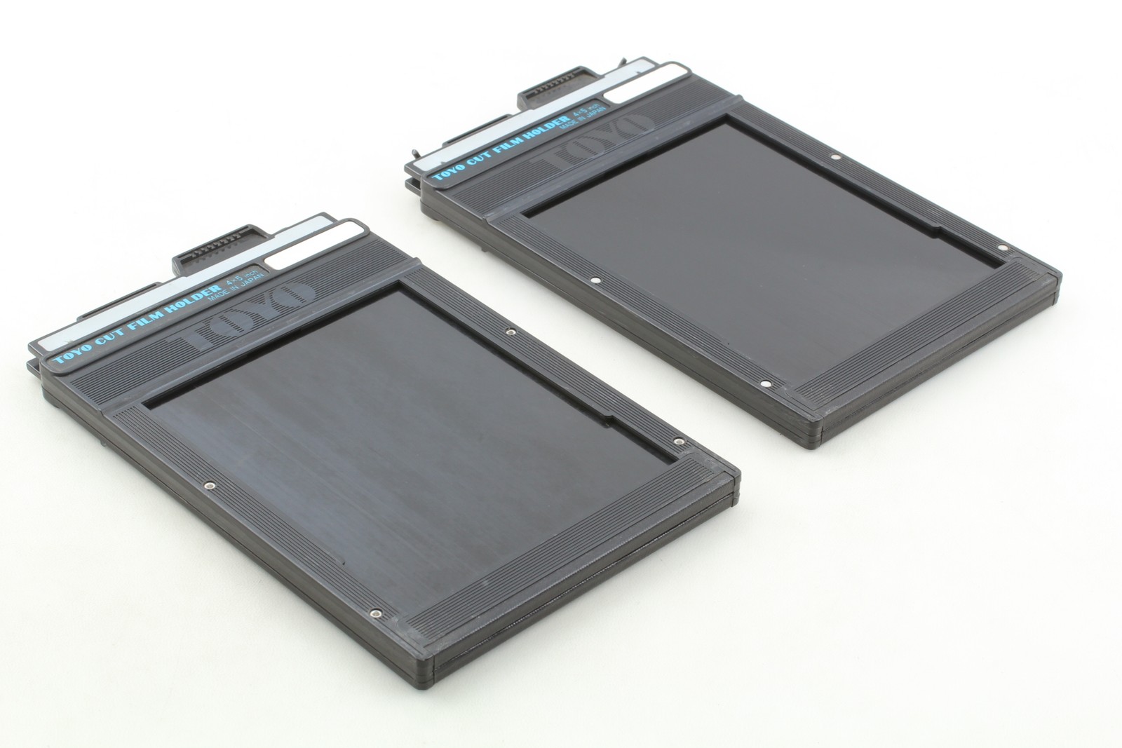 Lot of 2 [Near MINT] Blue Logo TOYO 4×5 Cut Sheet Film Holder Back From JAPAN