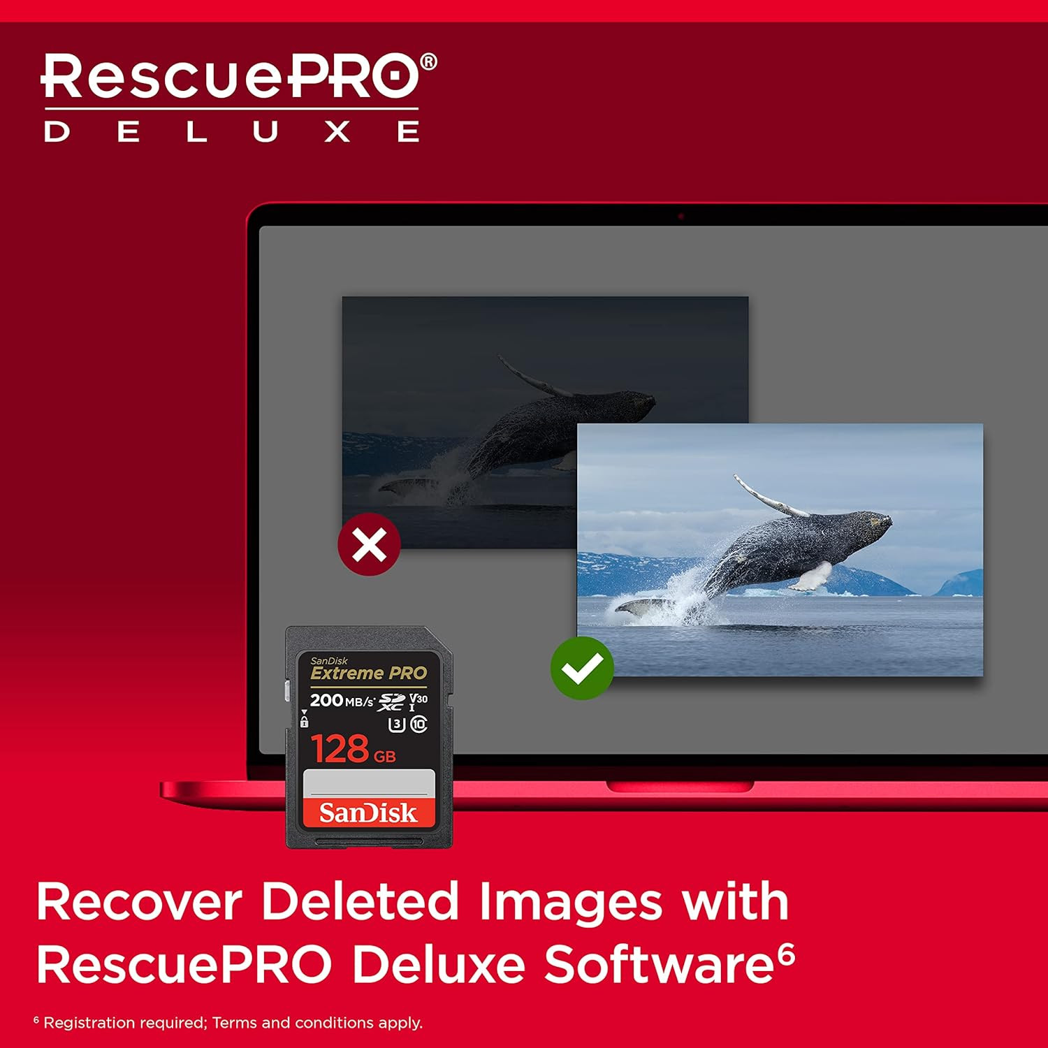 SANDISK 128GB Extreme PRO SDXC UHS-I Memory Card – C10, U3, V30, 4K UHD, SD Card