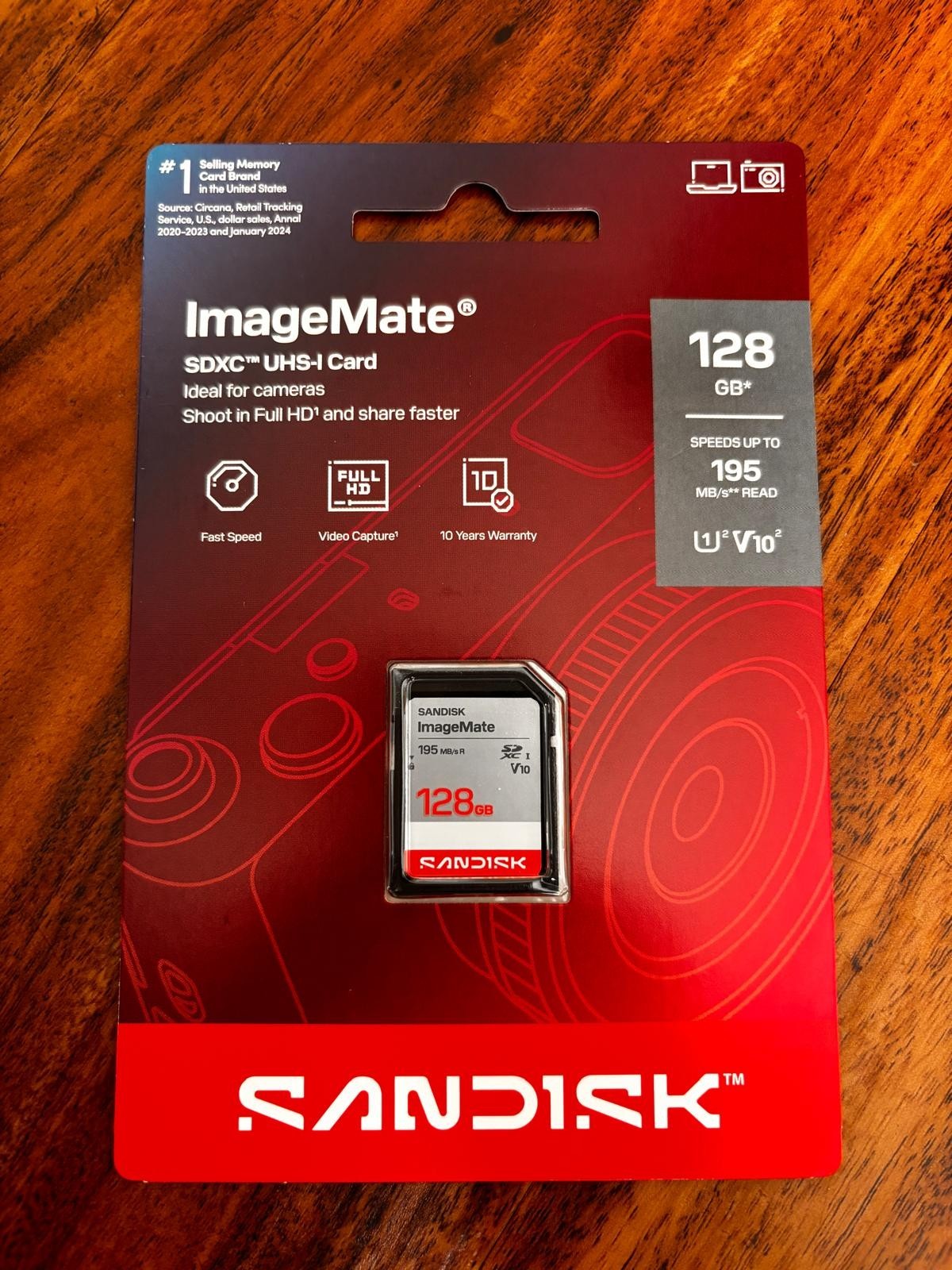 SanDisk ImageMate 128GB SDXC UHS-I Memory Card U1 V10 195MB/s SDSDUV0 New