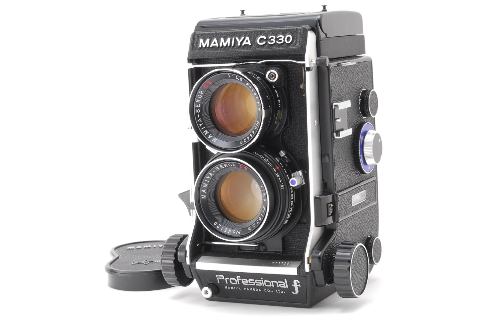 【Unused】 Mamiya C330 Pro F TLR Camera + DS 105mm f/3.5 Blue Dot Lens From Japan