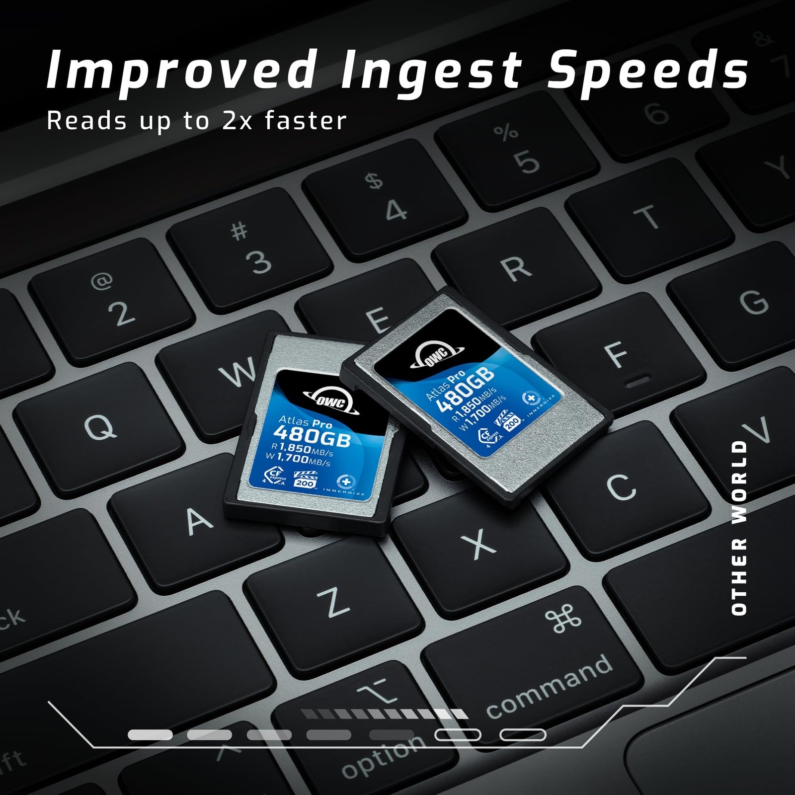 OWC 480GB Atlas Pro High Performance Cfexpress 4.0 Type A Memory Card
