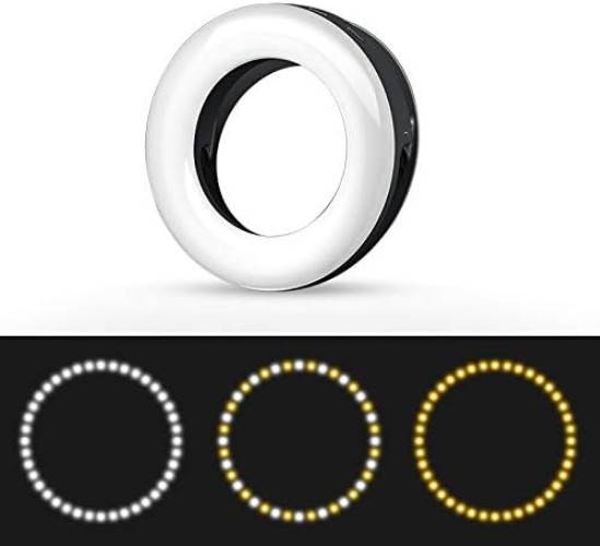 Compact Selfie Ring Light with 40 LED: Perfect for Travel and Content Creation