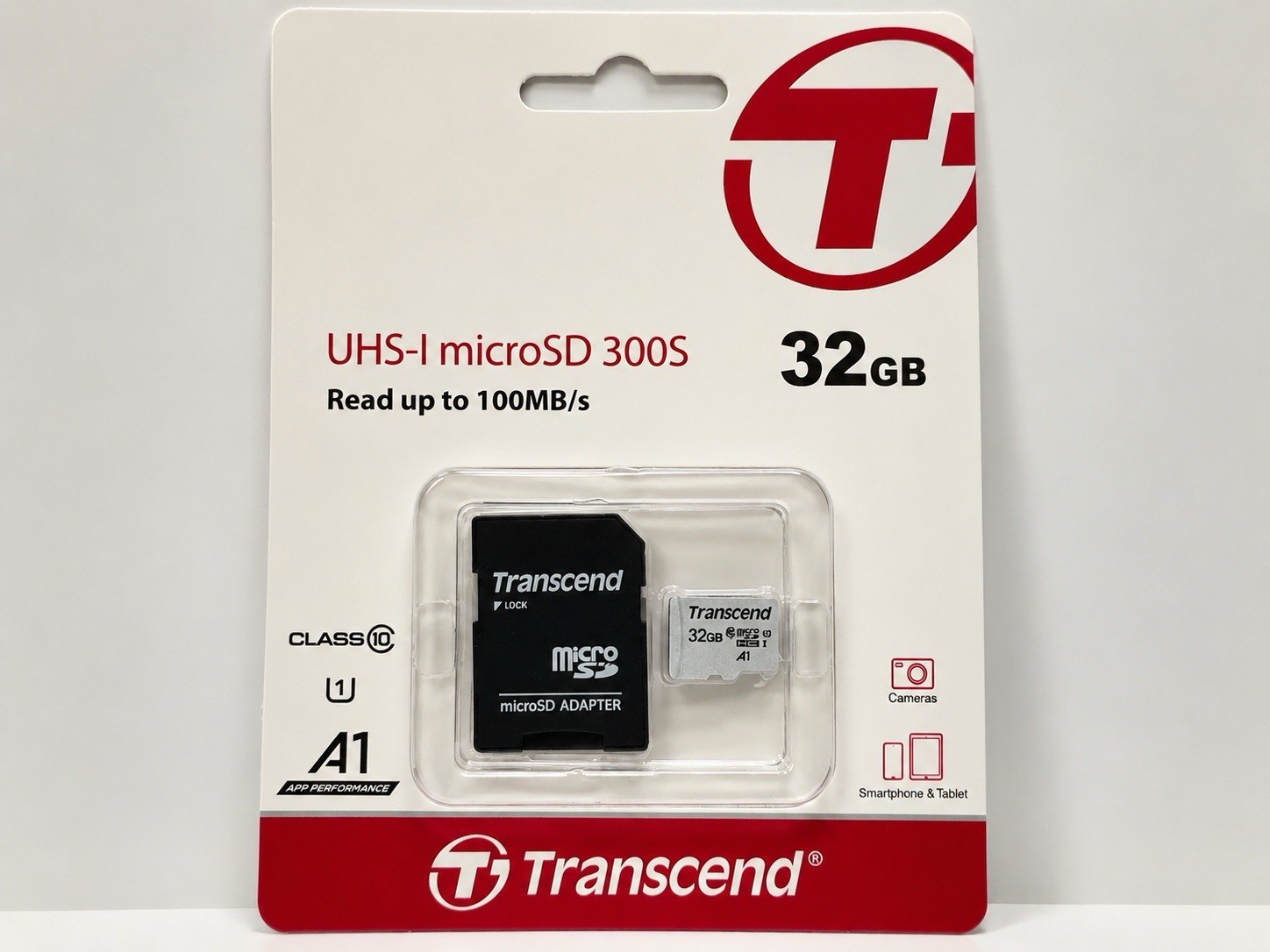 Transcend 32GB microSDHC UHS-I 300S A1 Memory Card w/ SD Adapter New Sealed