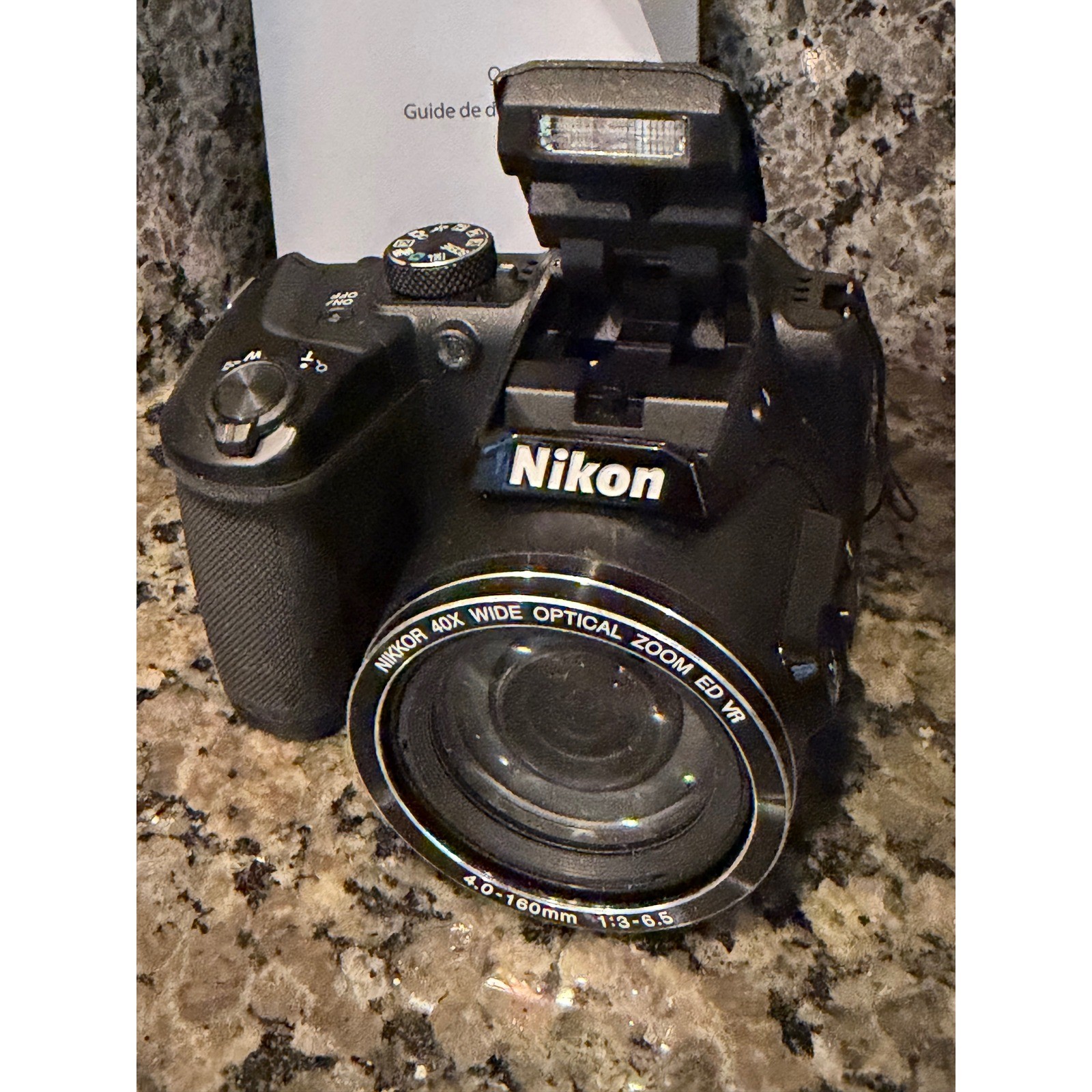 Nikon Coolpix B500 Black Digital Camera 40x Optical Zoom For Parts or Repair