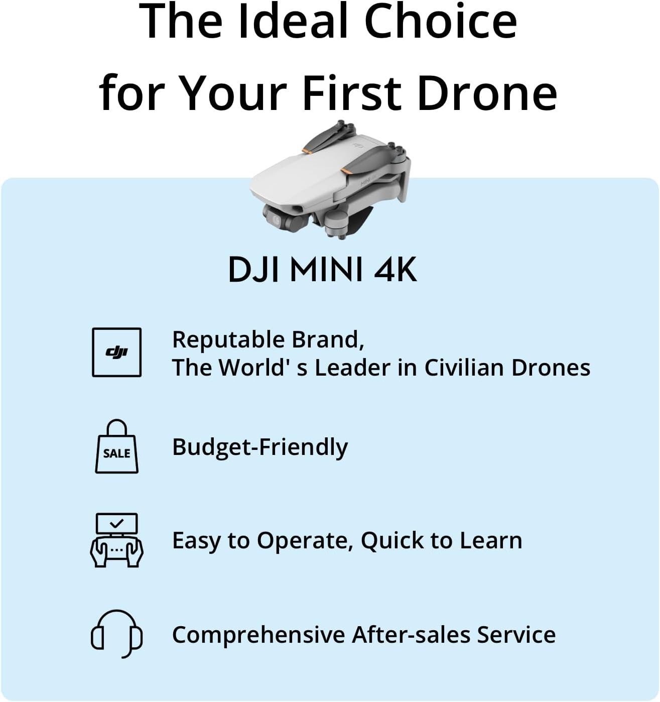 DJI Mini 4K Camera Drone (31-min) Drone with 4K UHD Camera *BRAND NEW SEALED*