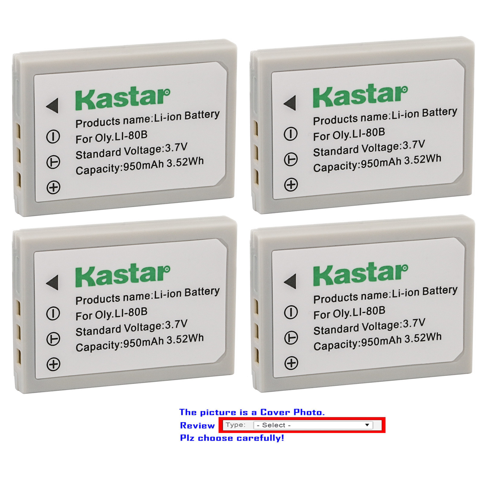 Kastar Replacement Battery for KYOCERA EZ 4033 ACER CS 6531-N CS-5530 AGFA 4Ti
