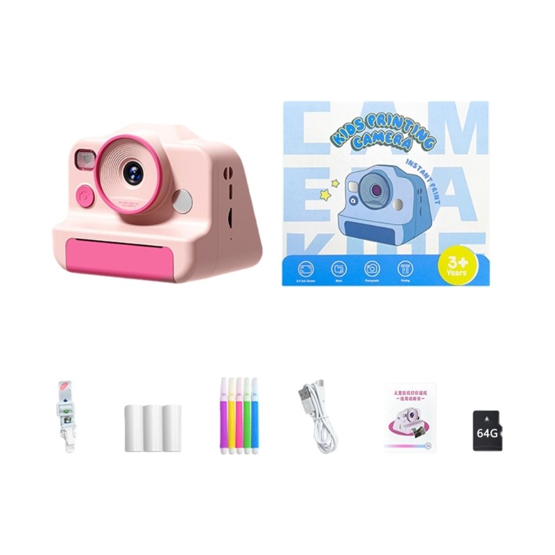 High Definition Digital Camera Instants Thermals Print Double Lens Technology