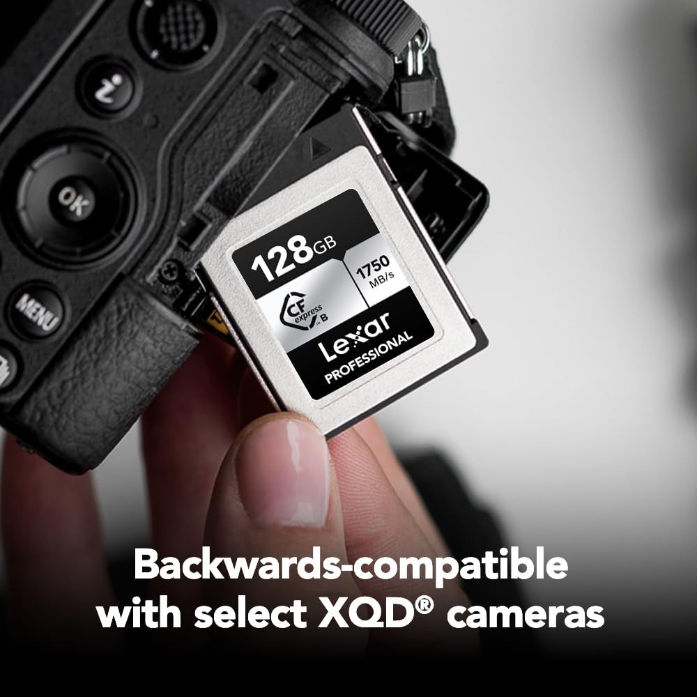 128GB Professional CFexpress Type B Silver Series Memory Card, for Photograph…