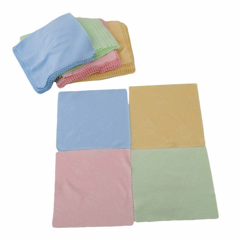 TechTongda 100pcs 5*5″ Microfiber Glasses Cleaning Cloth Brand New High Quality
