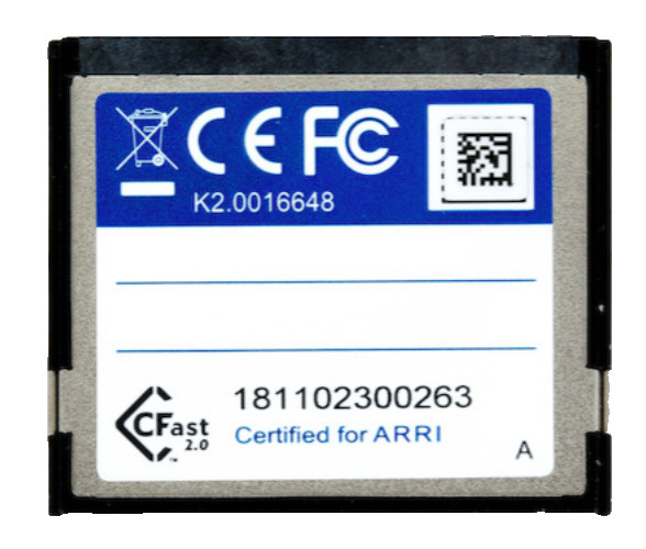 ARRI SanDisk 512GB Extreme PRO CFast 2.0 Memory Card – Fair Condition; casing