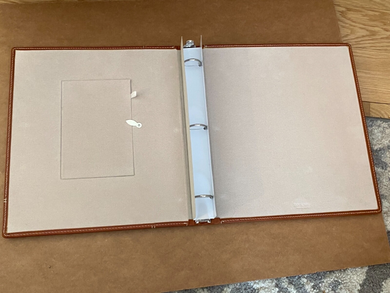 Exposures Retired Leather 3 Ring Binder Photo Album NEW 11.5 x 10.5 Brown