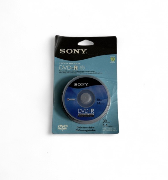 Sony Handycam Mini DVD-R 10-Pack 1.4GB 30-Min Recordable Discs New Sealed!