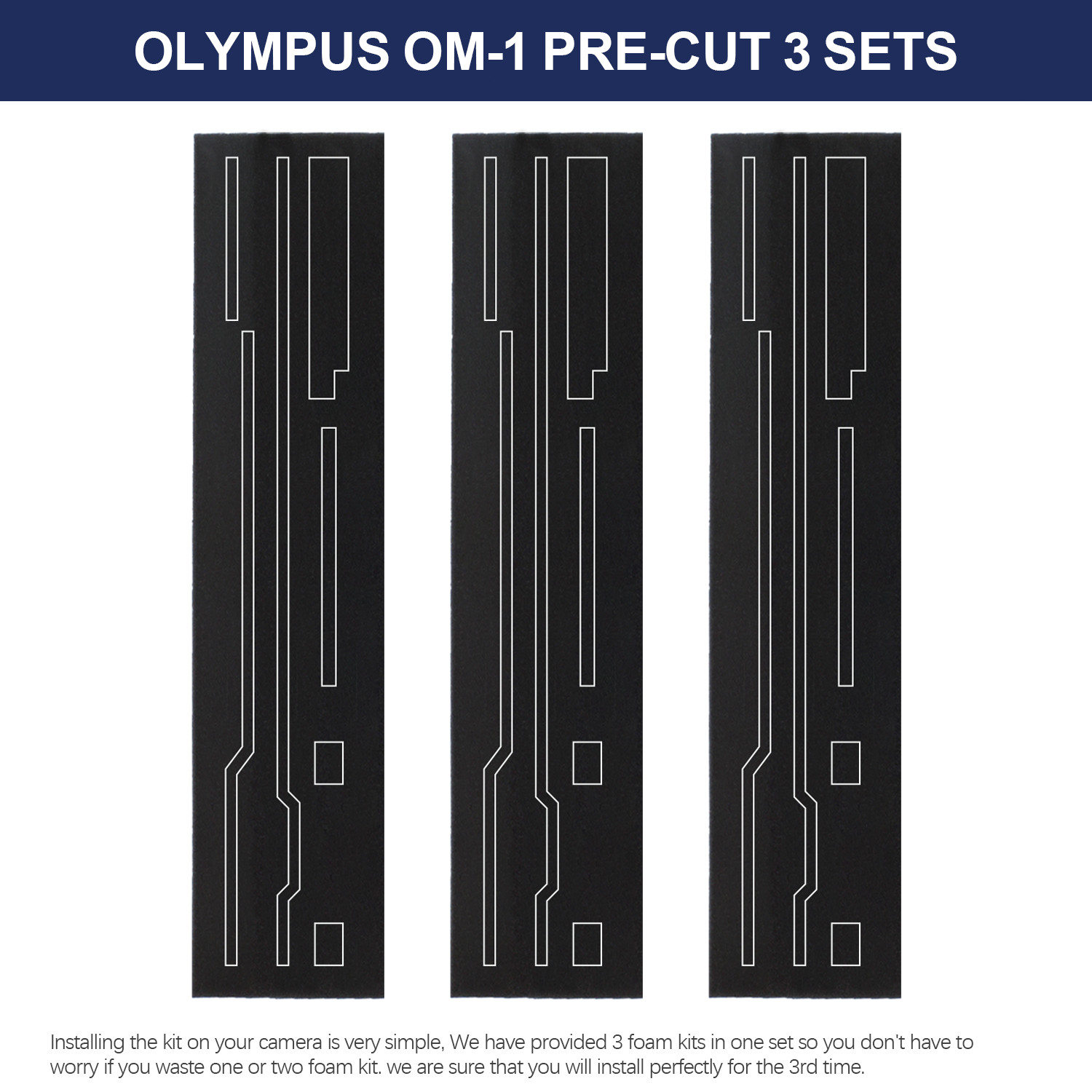 Pre-cut Light Seal Foam Sponge Kit For Olympus OM-1 OM-2 OM-3 OM-4 Camera US