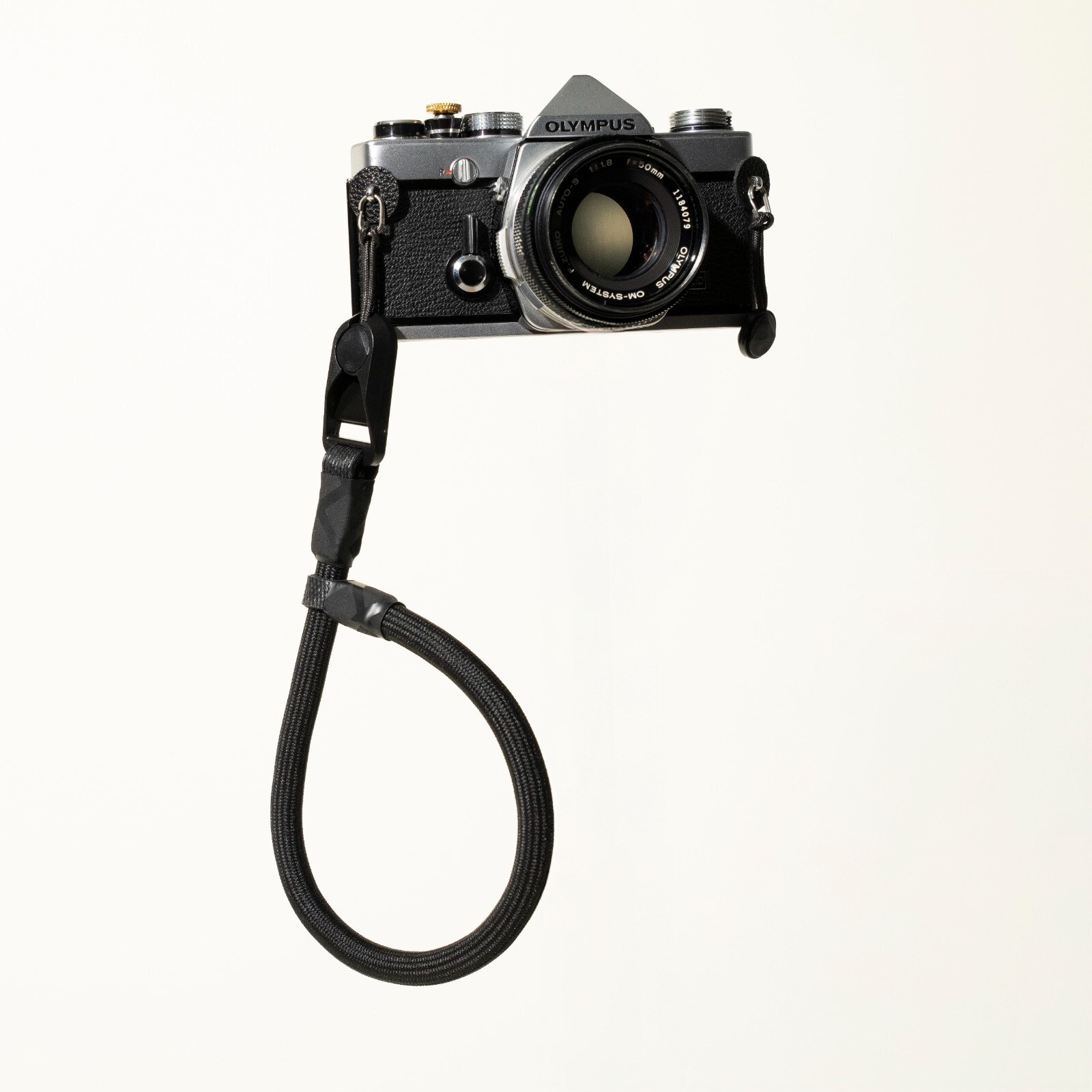 Black Adjustable Rope Camera Wrist Strap – w/ Peak Design Anchor – Handcrafted