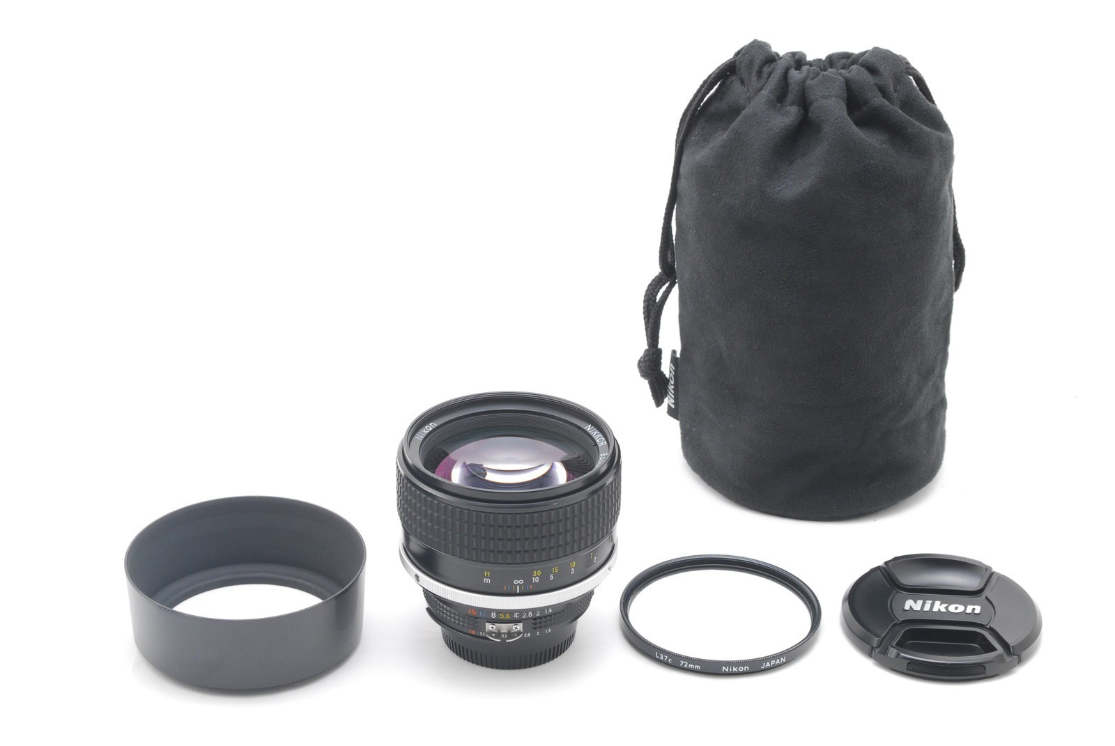 [Near MINT] Nikon Ai-S Nikkor 85mm F1.4 AIS Classic MF Portrait Prime Lens JAPAN