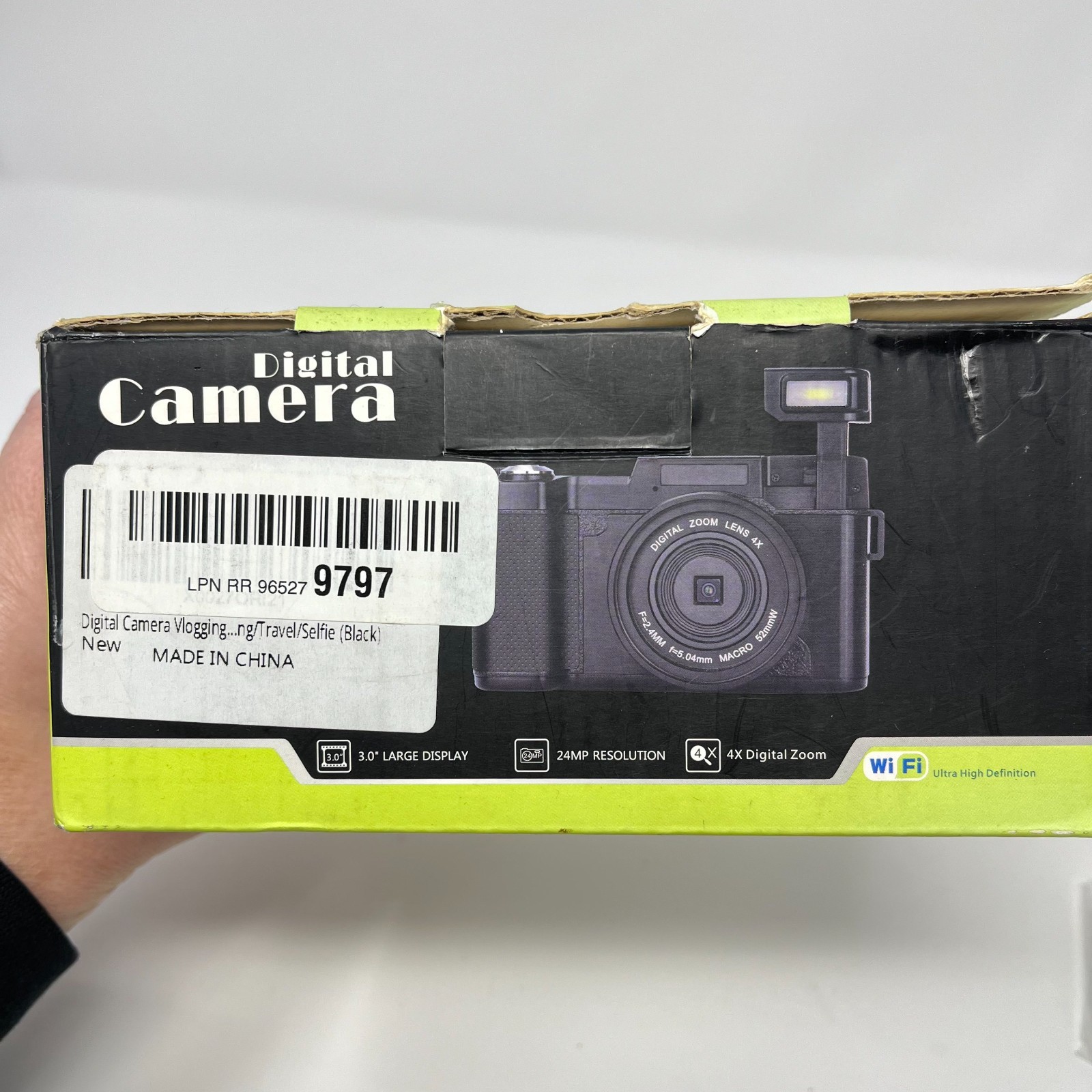 2.7K Digital Camera 24 MP Vlogging Cam Recorder Flash Handheld Photo Video Trave